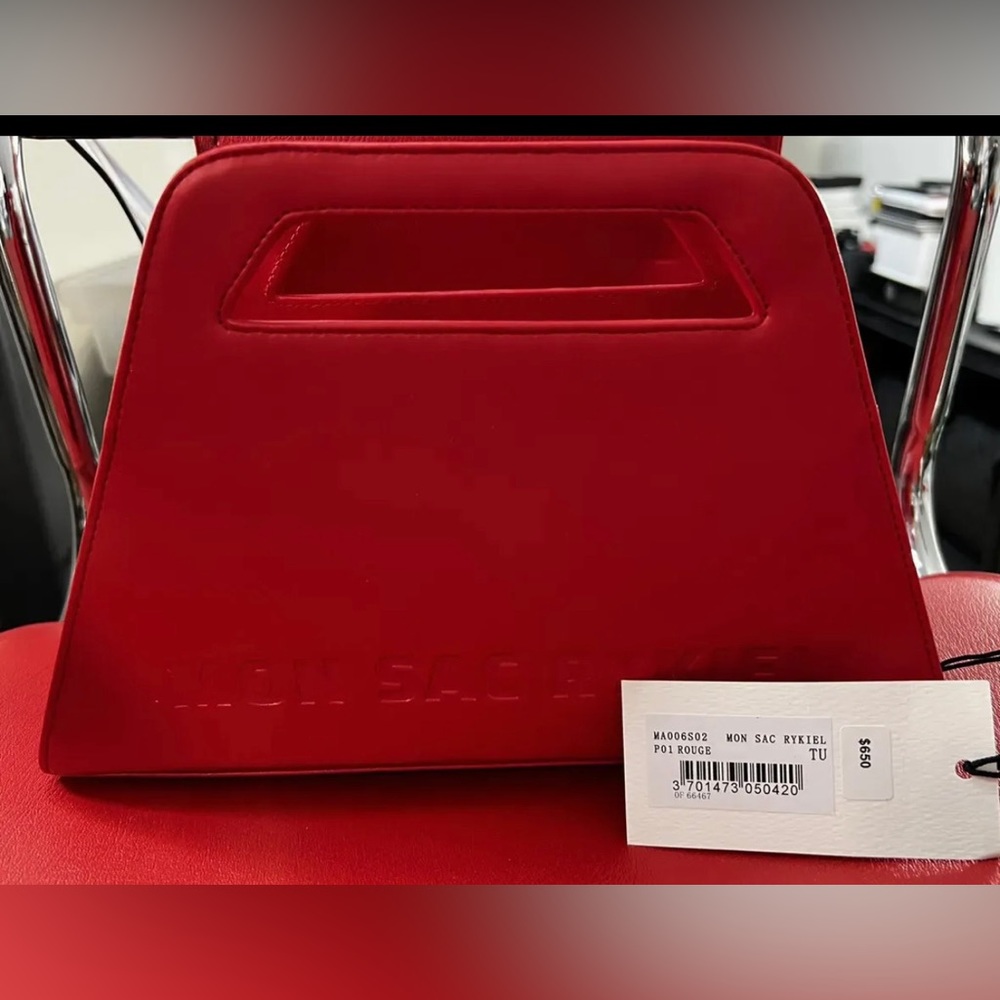 Mon sac rykiel red ma006s02 p01 rouge Woman’s Bag Purse (msrp 650) brand new